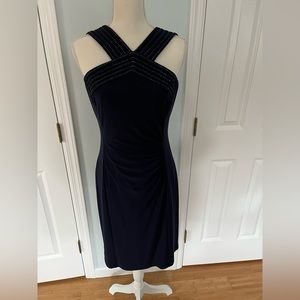 Ralph Lauren navy blue cocktail dress size 8